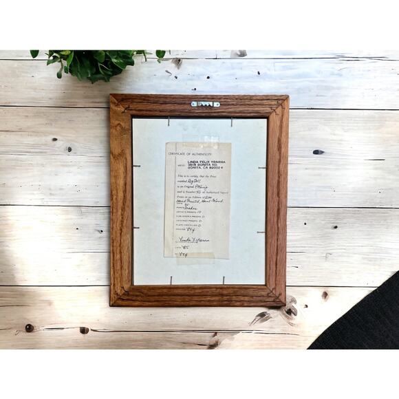 "Rag Doll" Etching Framed Folk Art-L. Felix YBarra-Country-Cottagecore-Farmhouse - Picture 5 of 7